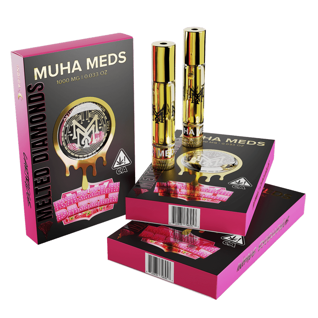 Muha Meds 1000mg Melted Diamonds Cartridges
